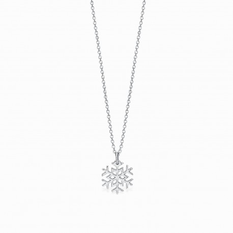 Mini Coquine Snowflake Silver Necklace