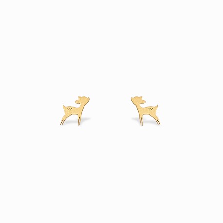 Brincos Mini Coquine Bambi Dourados