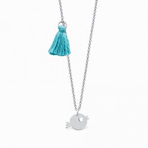 Mini Coquine Puffer Fish Silver Necklace