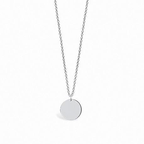 Basic Circle Silver Necklace