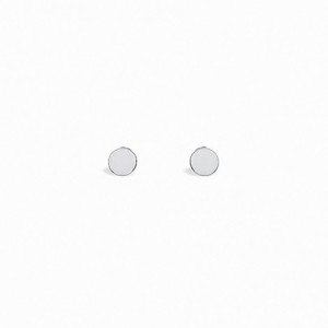 Back to Basics Circle Silver Earrings