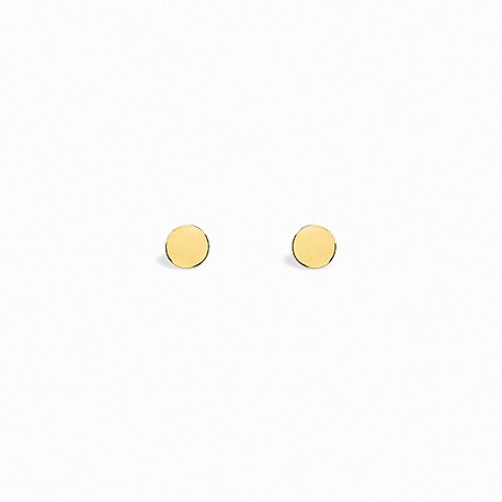 Basic Circle Golden Silver Earrings