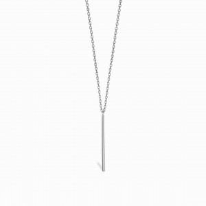 Back to Basics Pin Silver Necklace