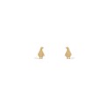 Nature Penguin Golden Earrings