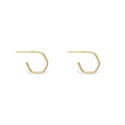 Back to Basics Hexagon Golden Hoops