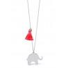 Nature Elephant Silver Necklace