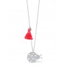 Nature Ladybug Silver Necklace