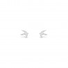 Nature Swallow Silver Earrings