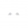 Nature Elephant Silver Earrings