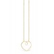 Love Heart Wire Golden Necklace