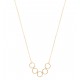 Colar Básico Círculo e Argola Dourado