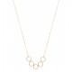 Basic 5 Rings Golden Necklace