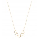 Colar Back to Basics 5 Argolas Dourado