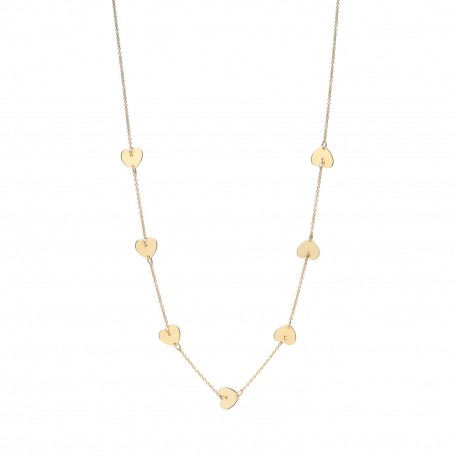 Love 7 Hearts Golden Necklace