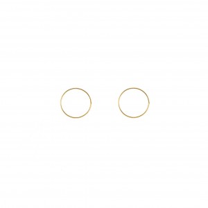 Back to Basics  Big Ring Golden Earrings