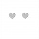 Love  Heart Silver Earrings