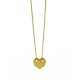 Love Heart Wire Golden Necklace