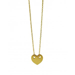 Love Heart  Golden Necklace