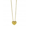 Love Heart  Golden Necklace