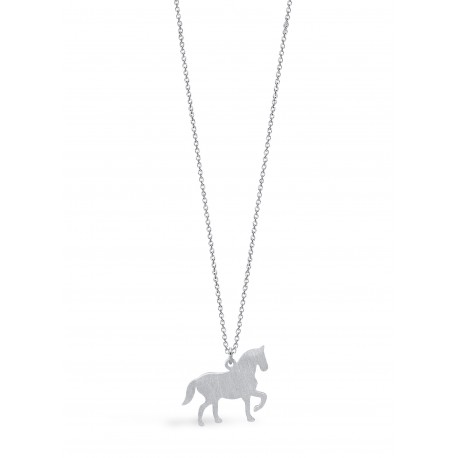 Nature Horse  Silver Necklace