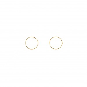 Back to Basics Gold Plated Silver Hoops