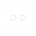 Back to Basics Gold Plated Silver Hoops