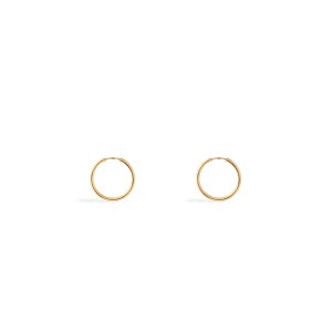 Back to Basics Gold Plated Silver Hoops