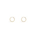 Back to Basics Gold Plated Silver Hoops