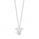 Mini Coquine Reindeer Silver Necklace