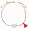 Nature Ladybug Silver Bracelet