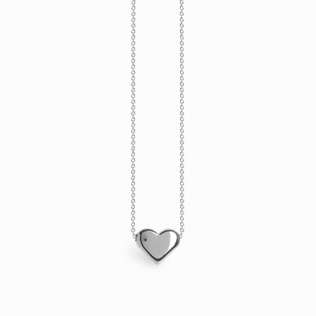 Full Heart Silver Necklace