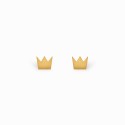 Full Crown Golden Earrings