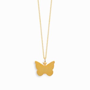 Colar Nature Borboleta Dourado