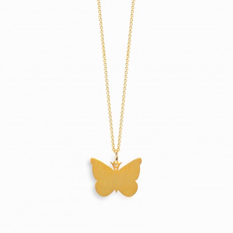 Colar Nature Borboleta Dourado