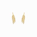 Boho Leaf Golden Earrings