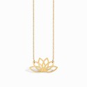 Boho Lotus Golden Necklace