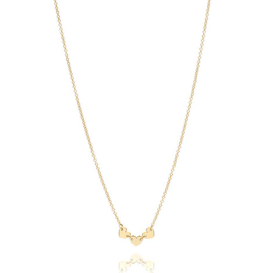 COLAR LOVE 3 CORAÇÕES PEQUENOS