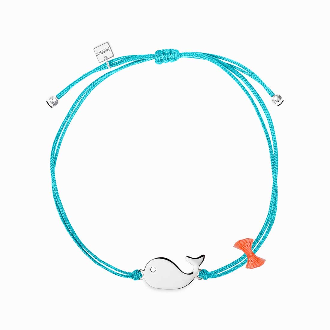 PULSEIRA MINI COQUINE BALEIA, FIO DE ALGODÃO