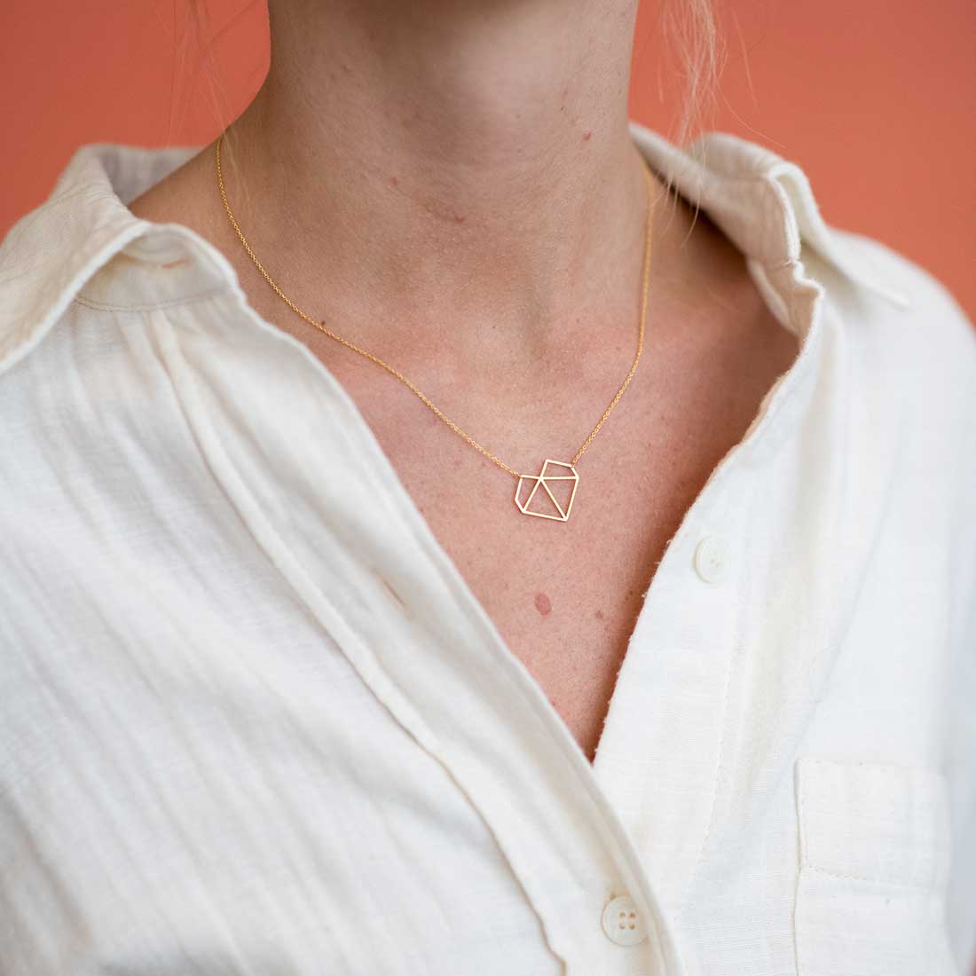 ORIGAMI HEART NECKLACE