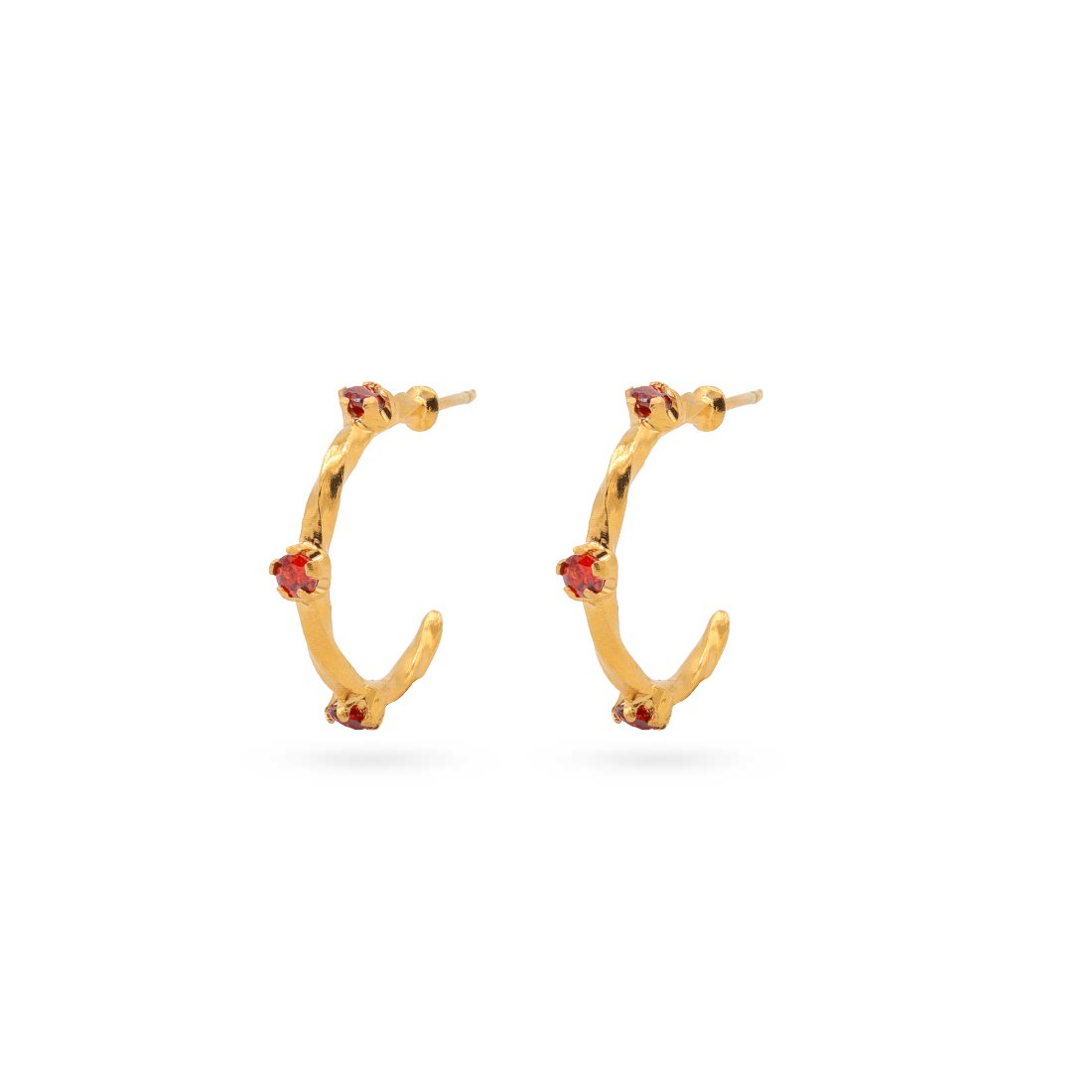 BRINCOS BASIC TORCIDOS COM ZIRCÓNIAS