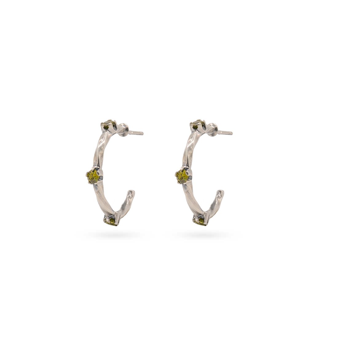 BRINCOS BASIC TORCIDOS COM ZIRCÓNIAS